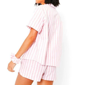 Pink Striped 2 piece Lounge Set